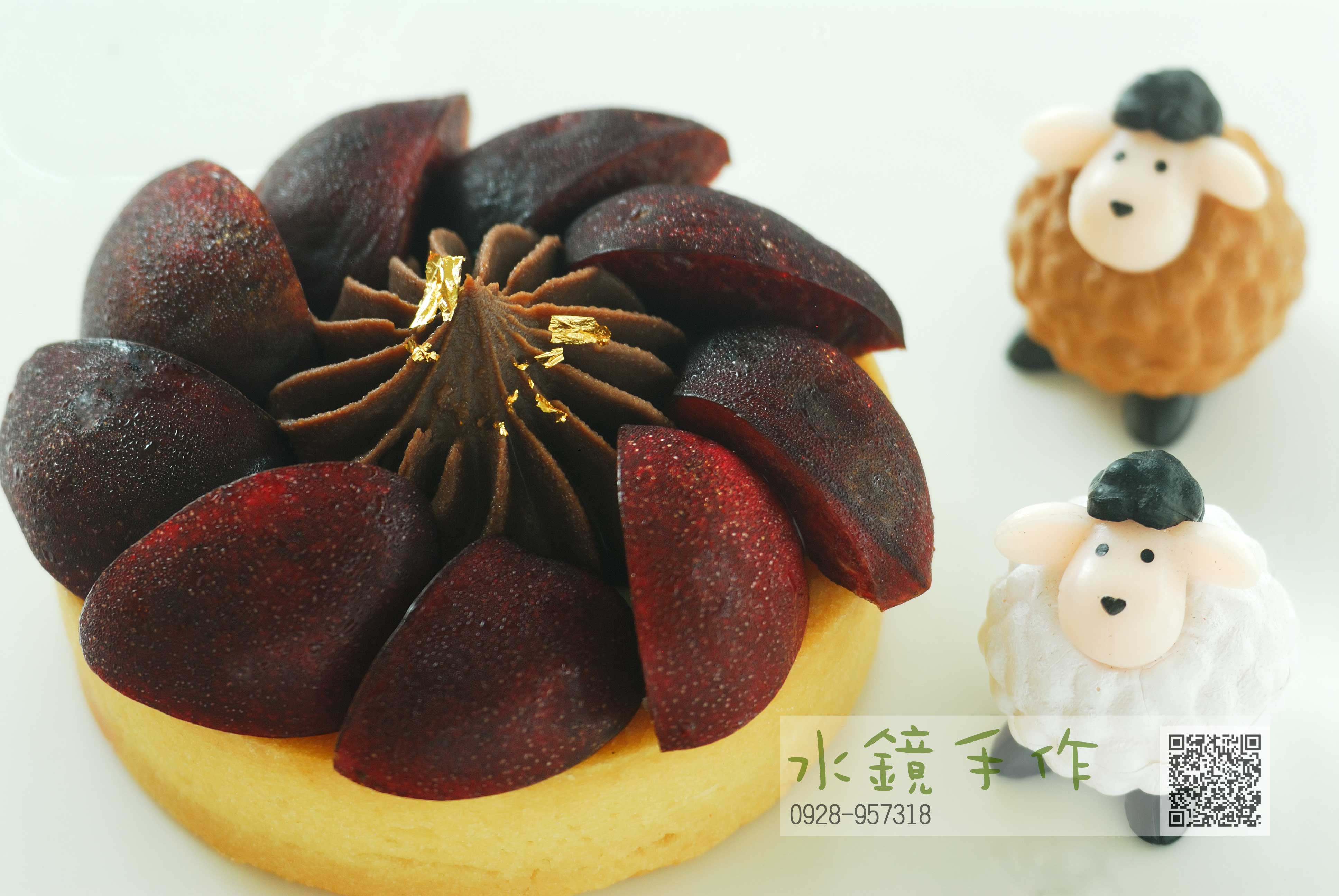 酒漬櫻桃乳酪塔.