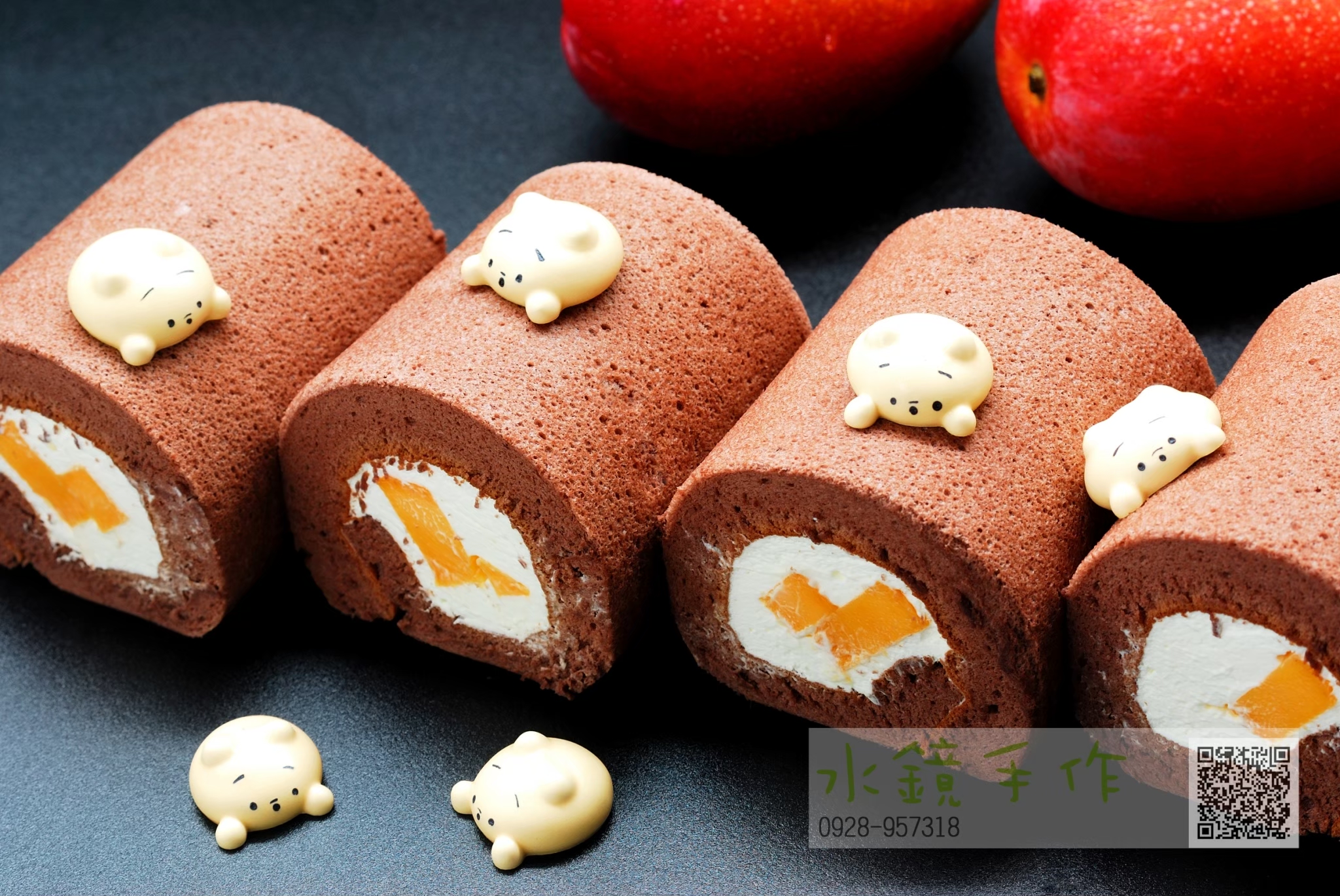 巧克力芒果小熊蛋糕