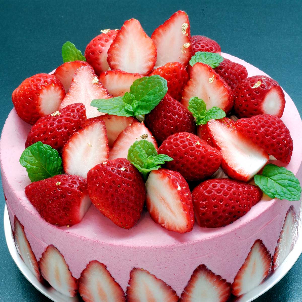 草莓覆盆子慕斯蛋糕(六吋).