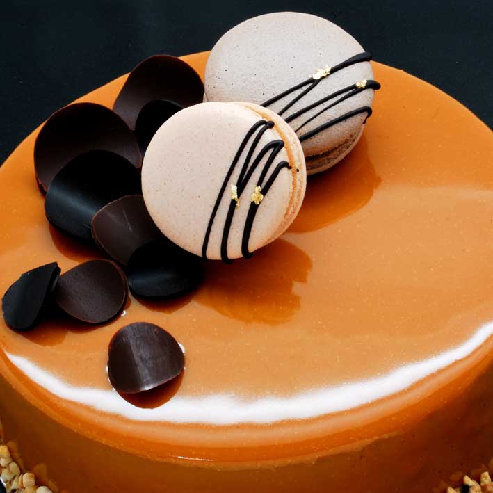 八吋咖啡慕斯蛋糕