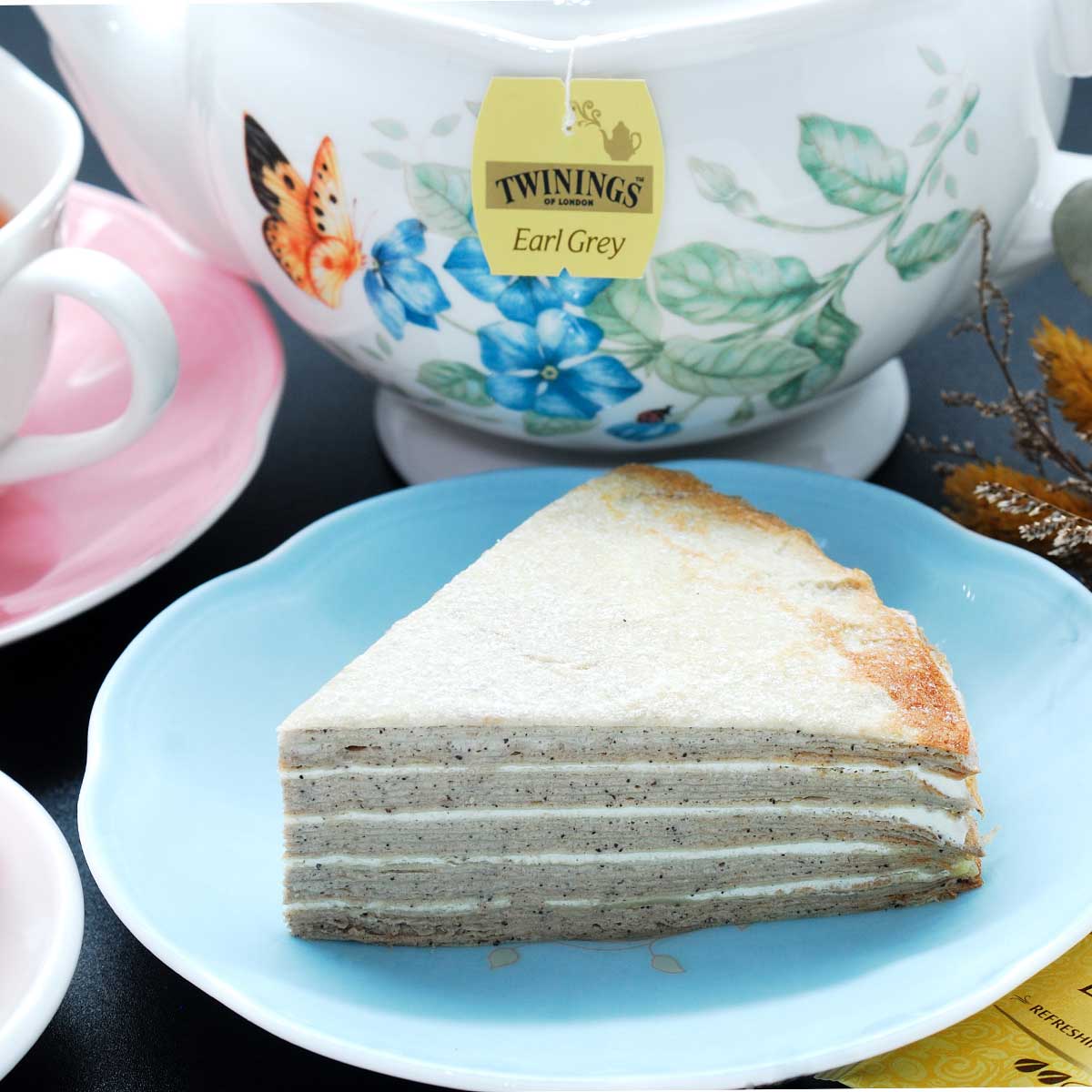 七吋伯爵奶茶千層蛋糕.