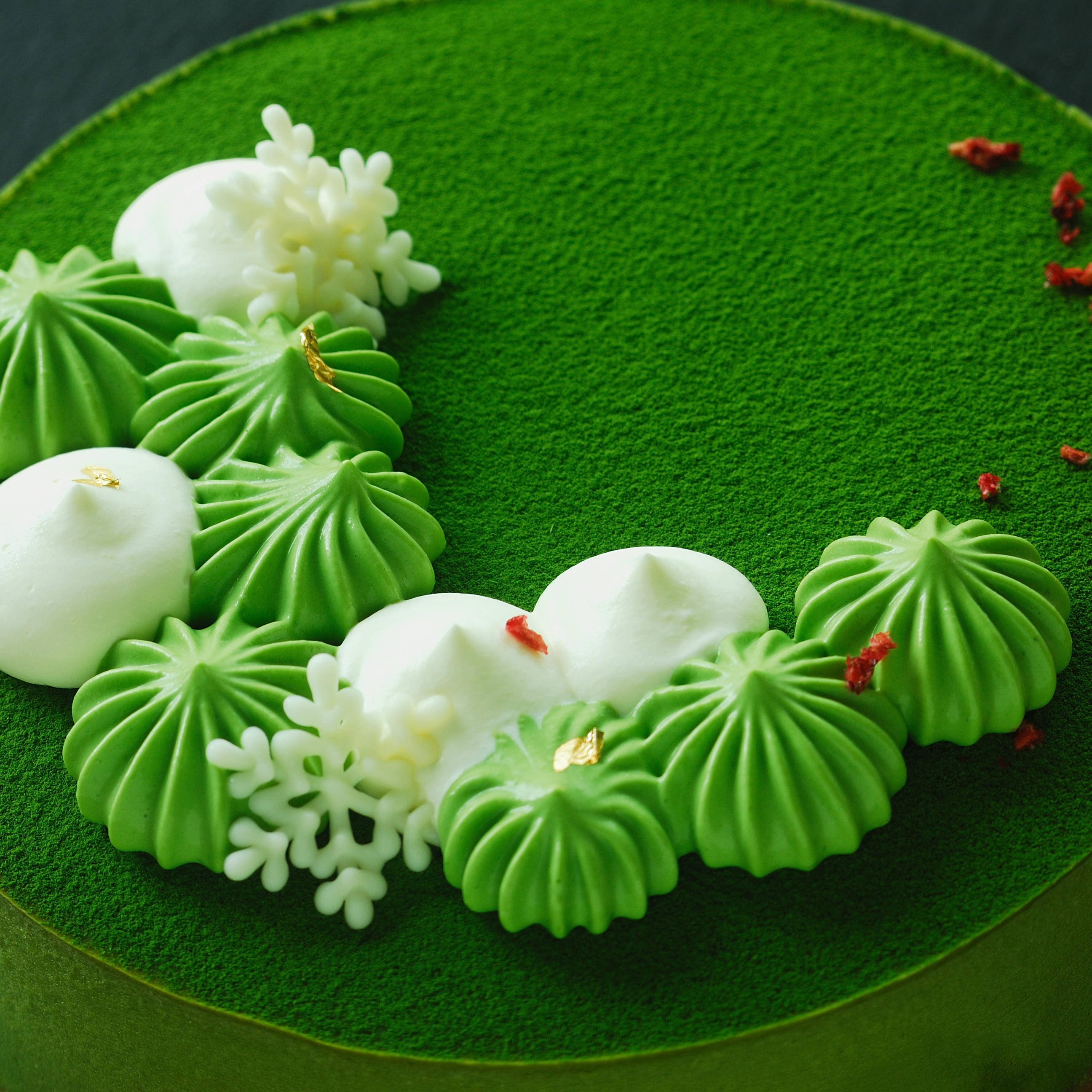 六吋小山園抹茶重乳酪蛋糕.