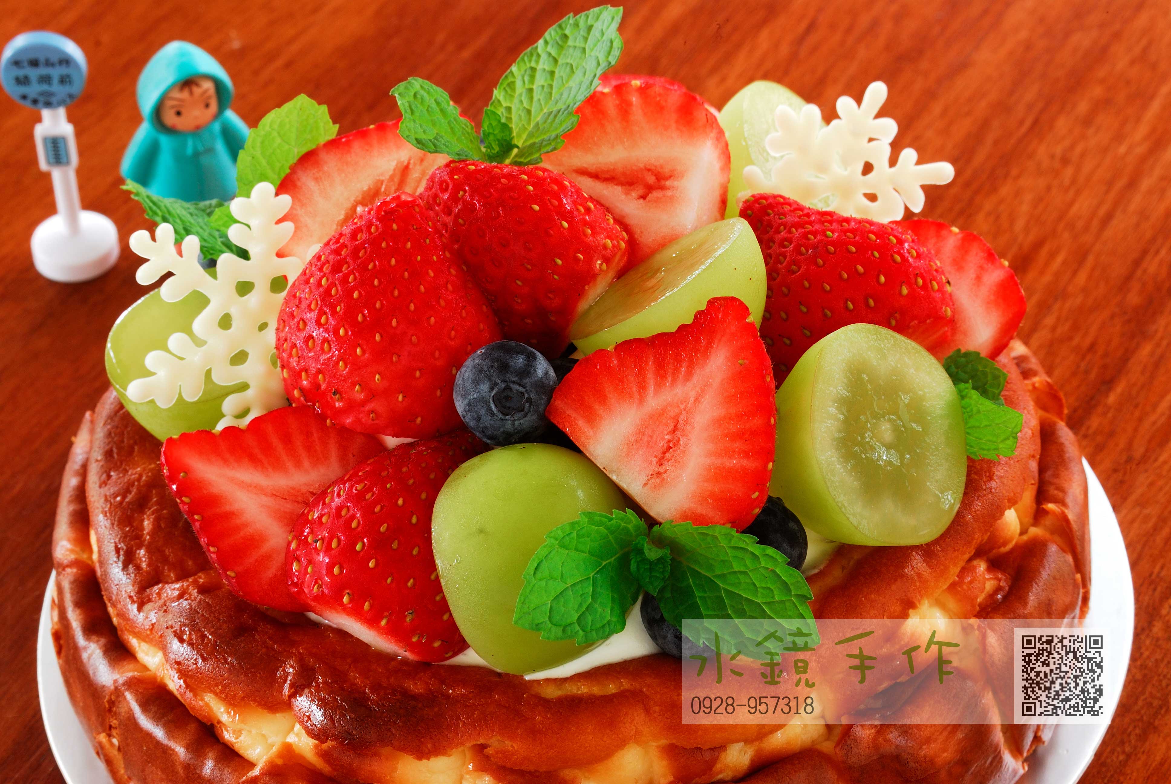 六吋綜合水果巴斯克乳酪蛋糕.