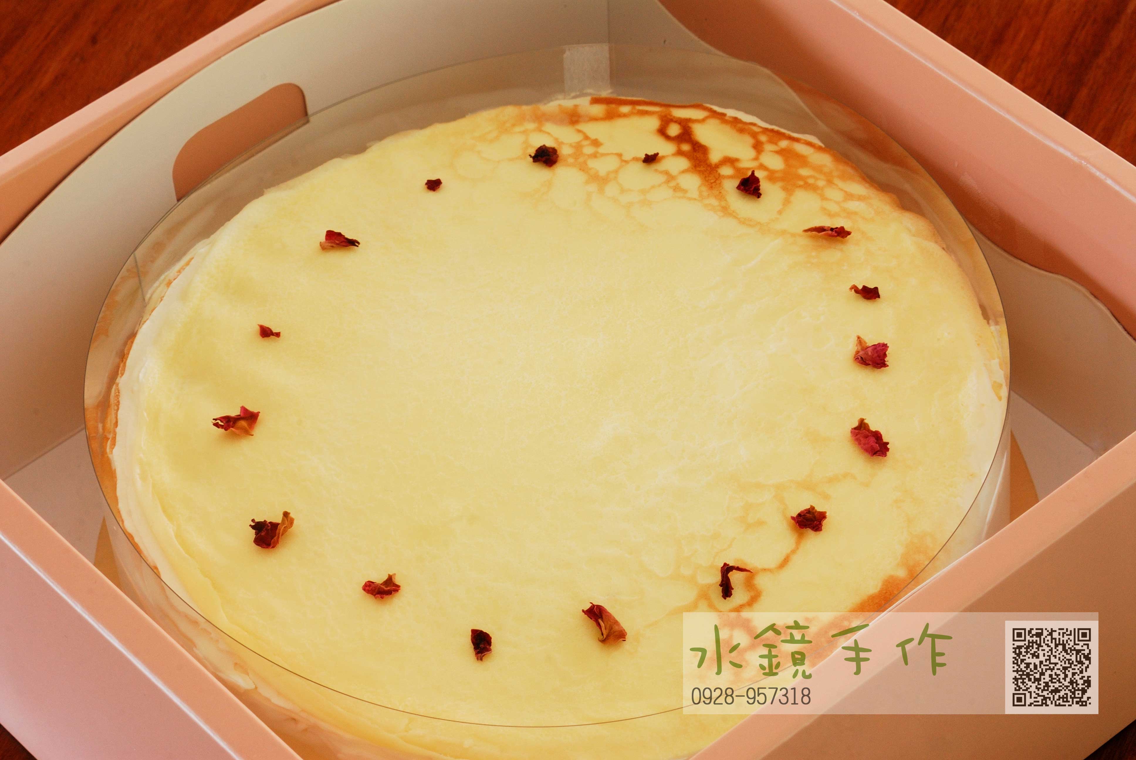 七吋玫瑰花千層蛋糕
