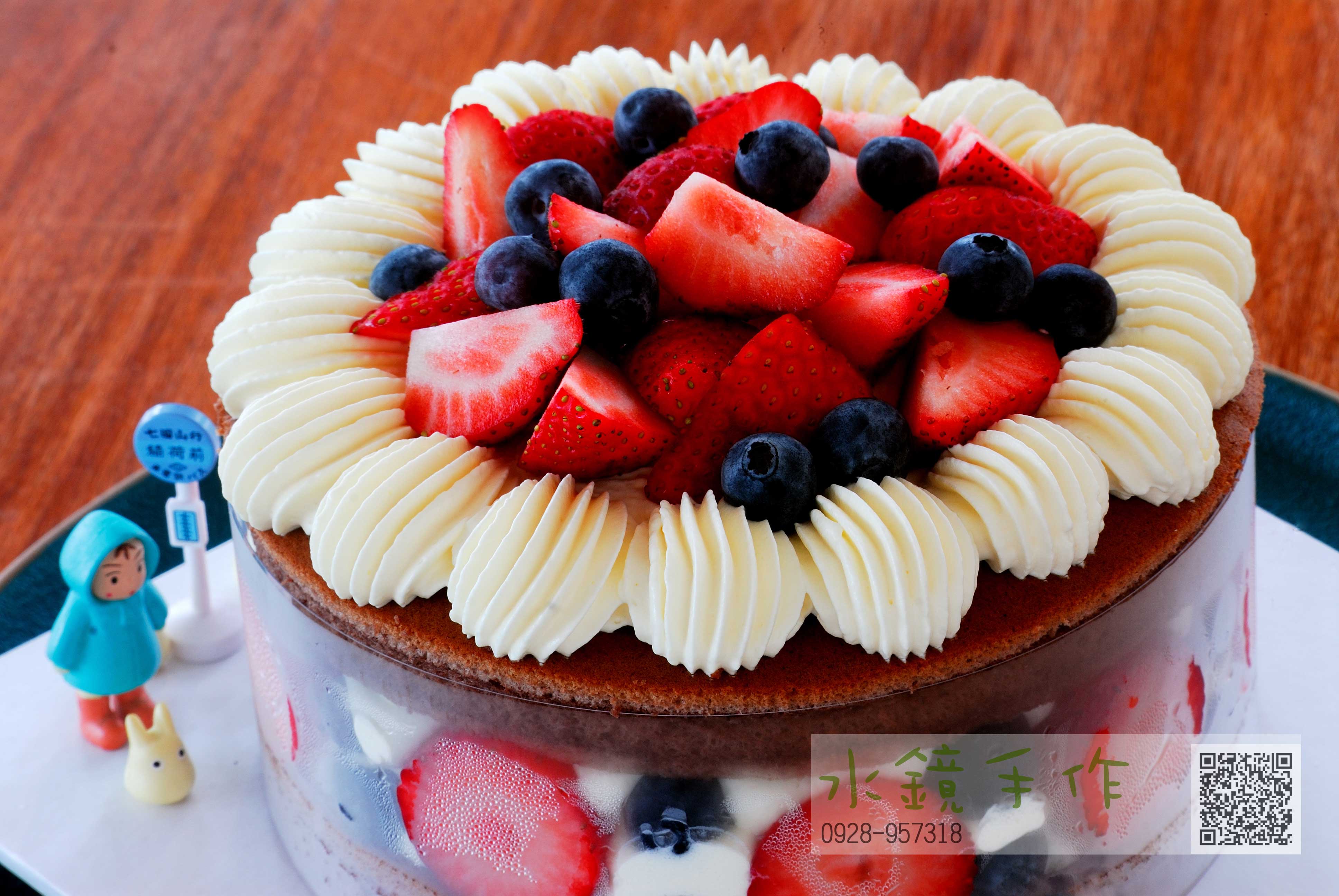 六吋莓果巧克力蛋糕