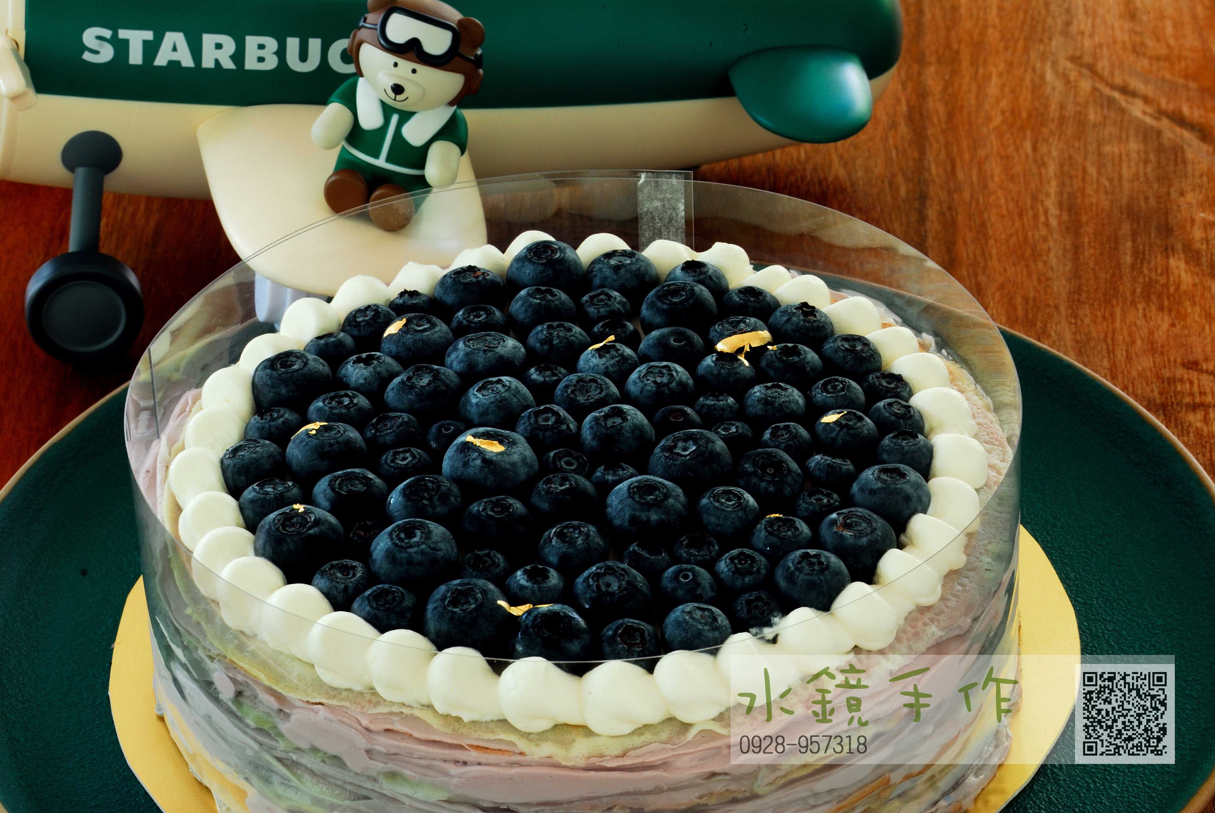 七吋藍莓千層蛋糕