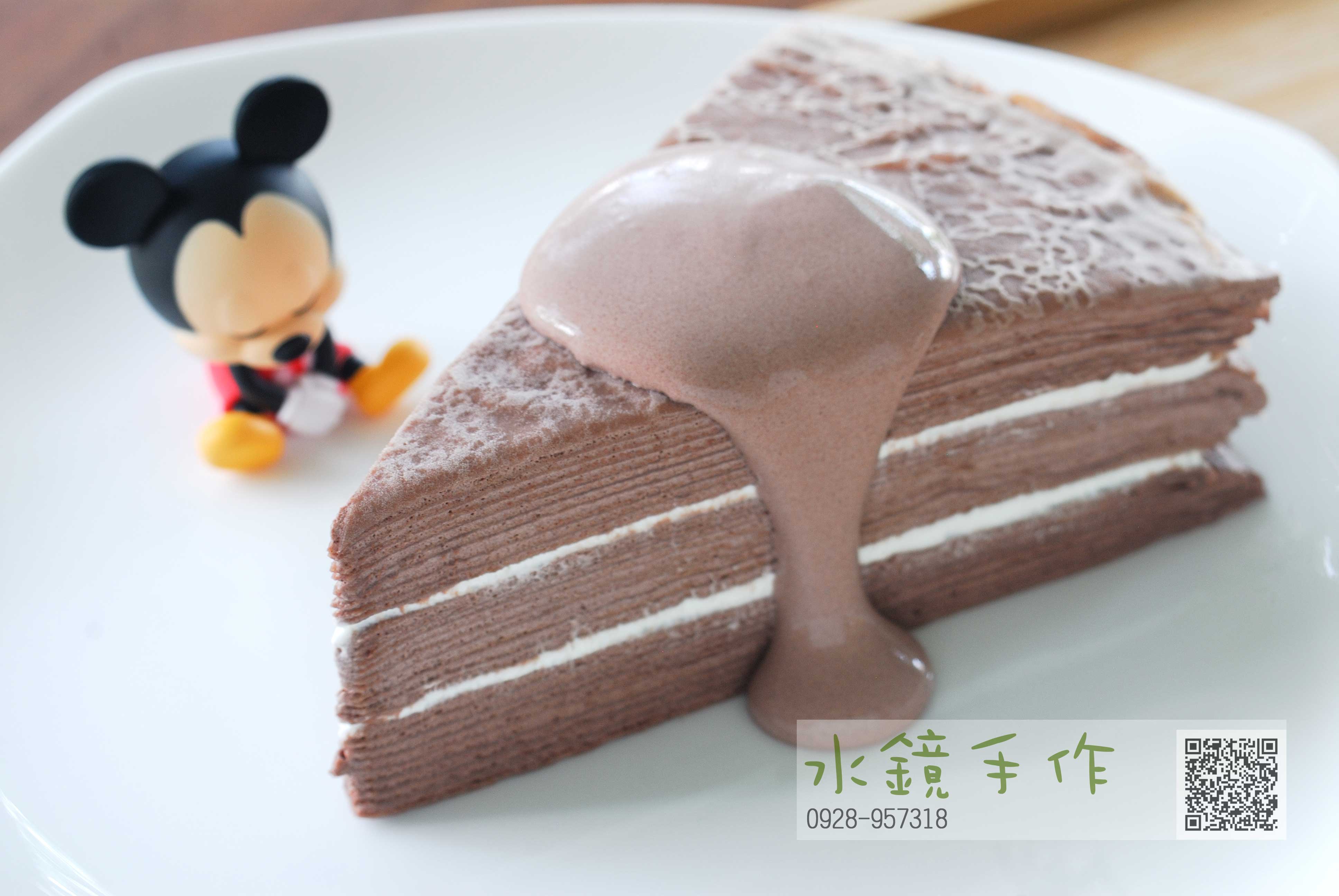 切片巧克力千層蛋糕.