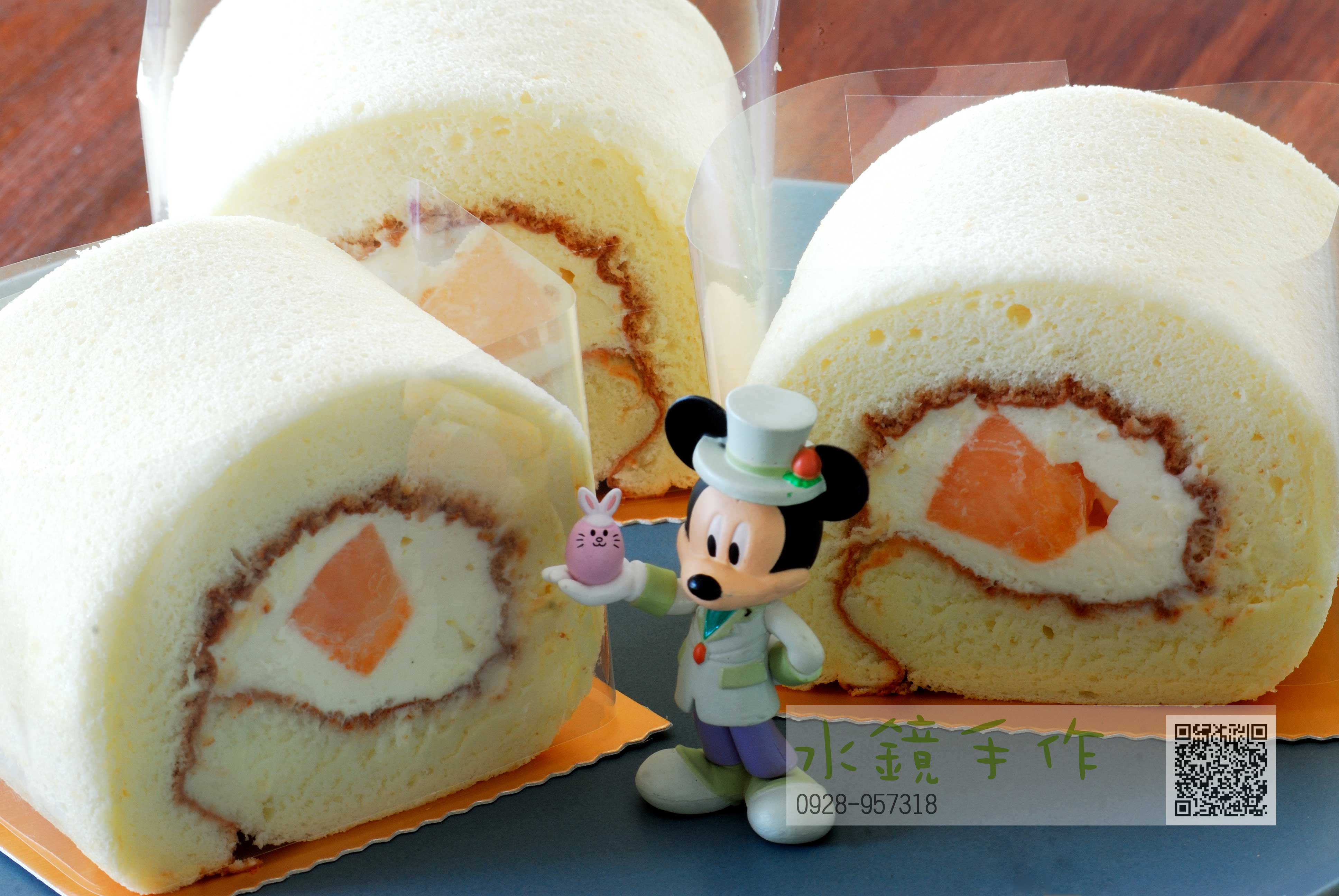 切片哈密瓜鮮乳卷.