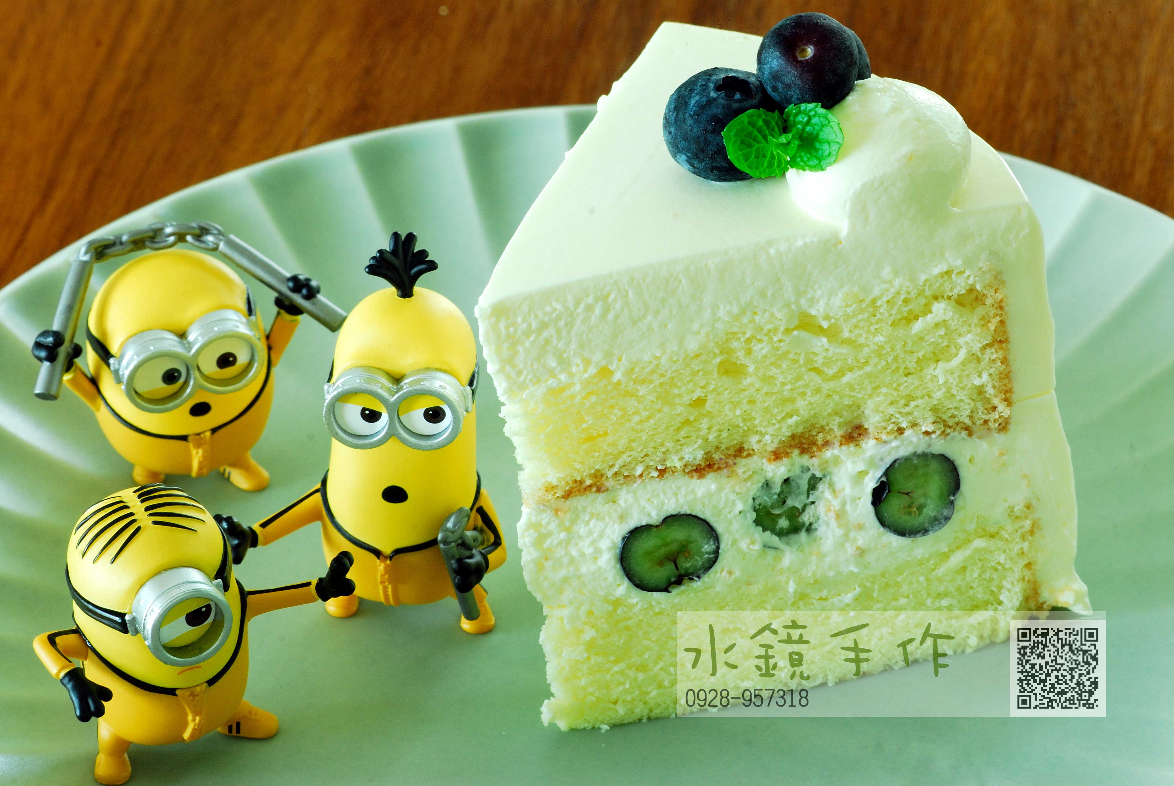 切片藍莓戚風蛋糕