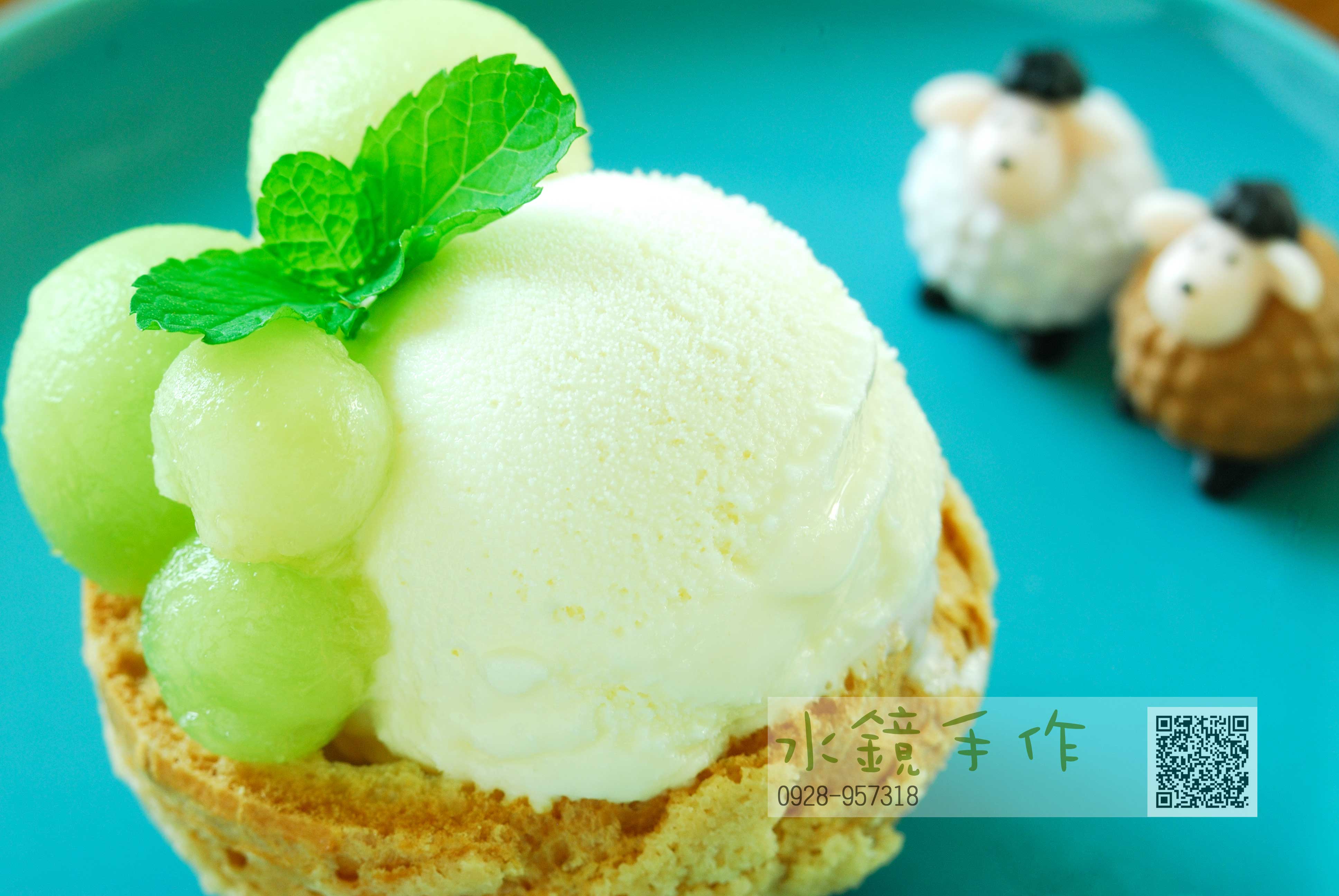 哈密瓜冰淇淋泡芙