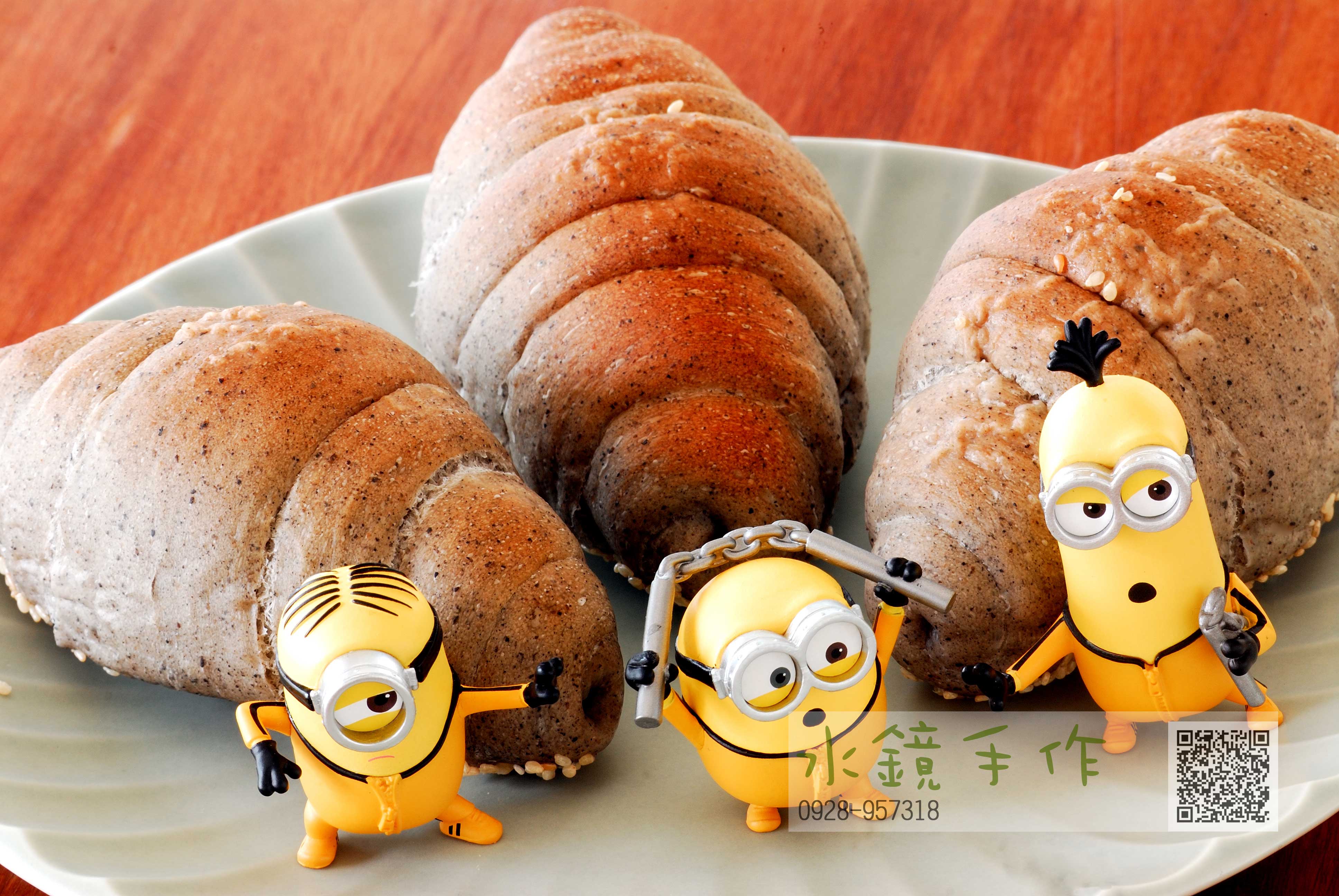 芝麻鹽可頌單顆55雙顆90