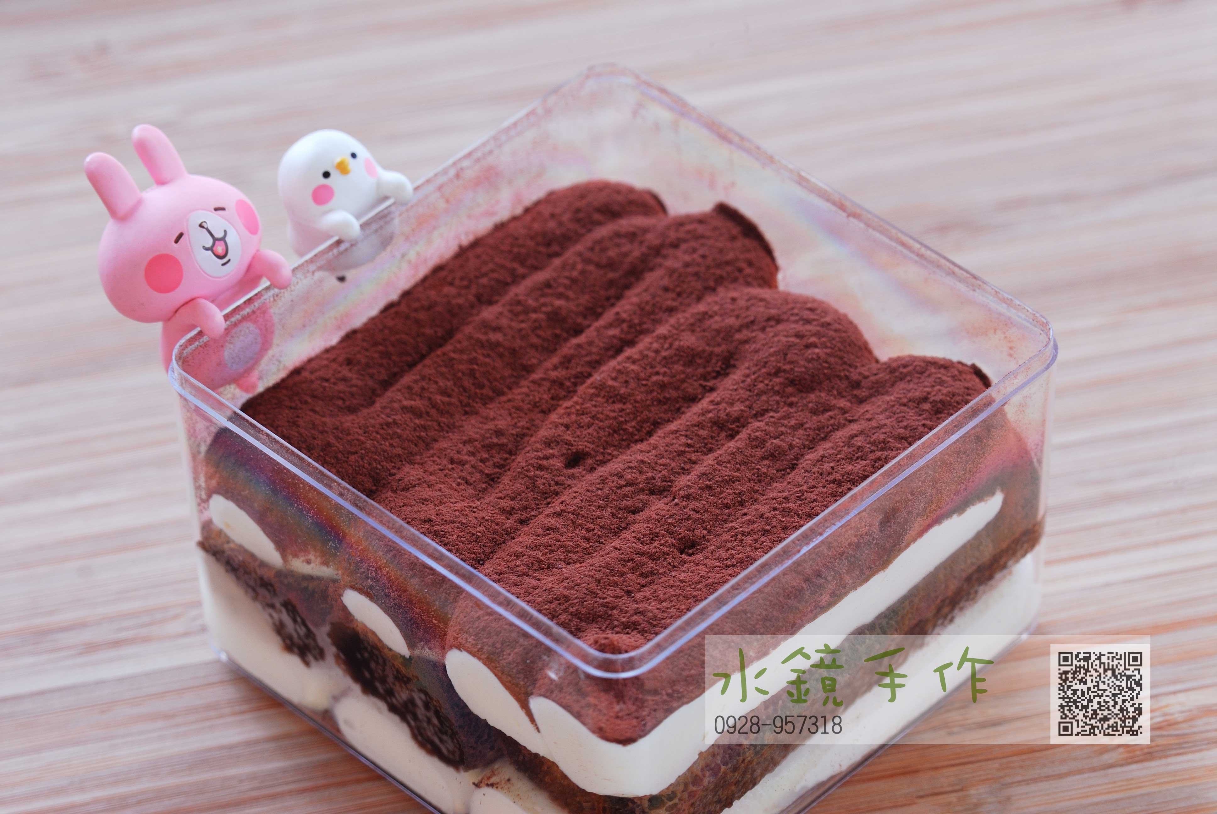 迷你酒香提拉米蘇盒子(8公分方盒).