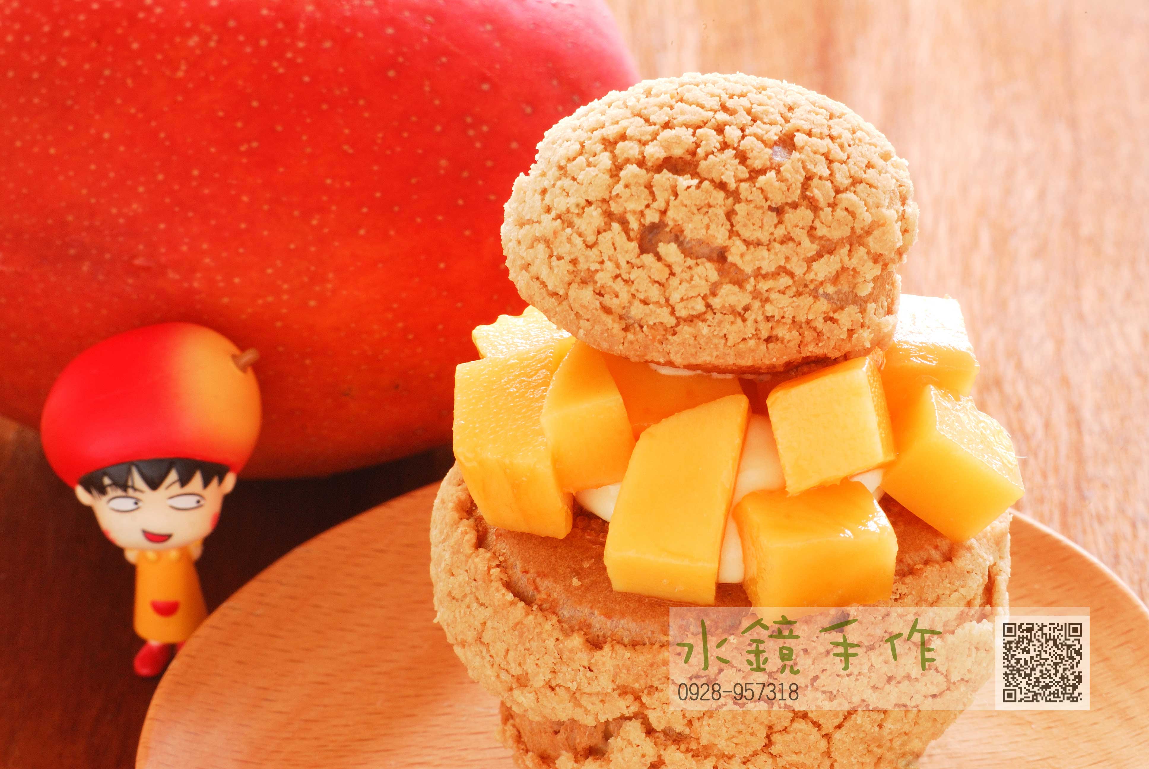 芒果卡士達泡芙.