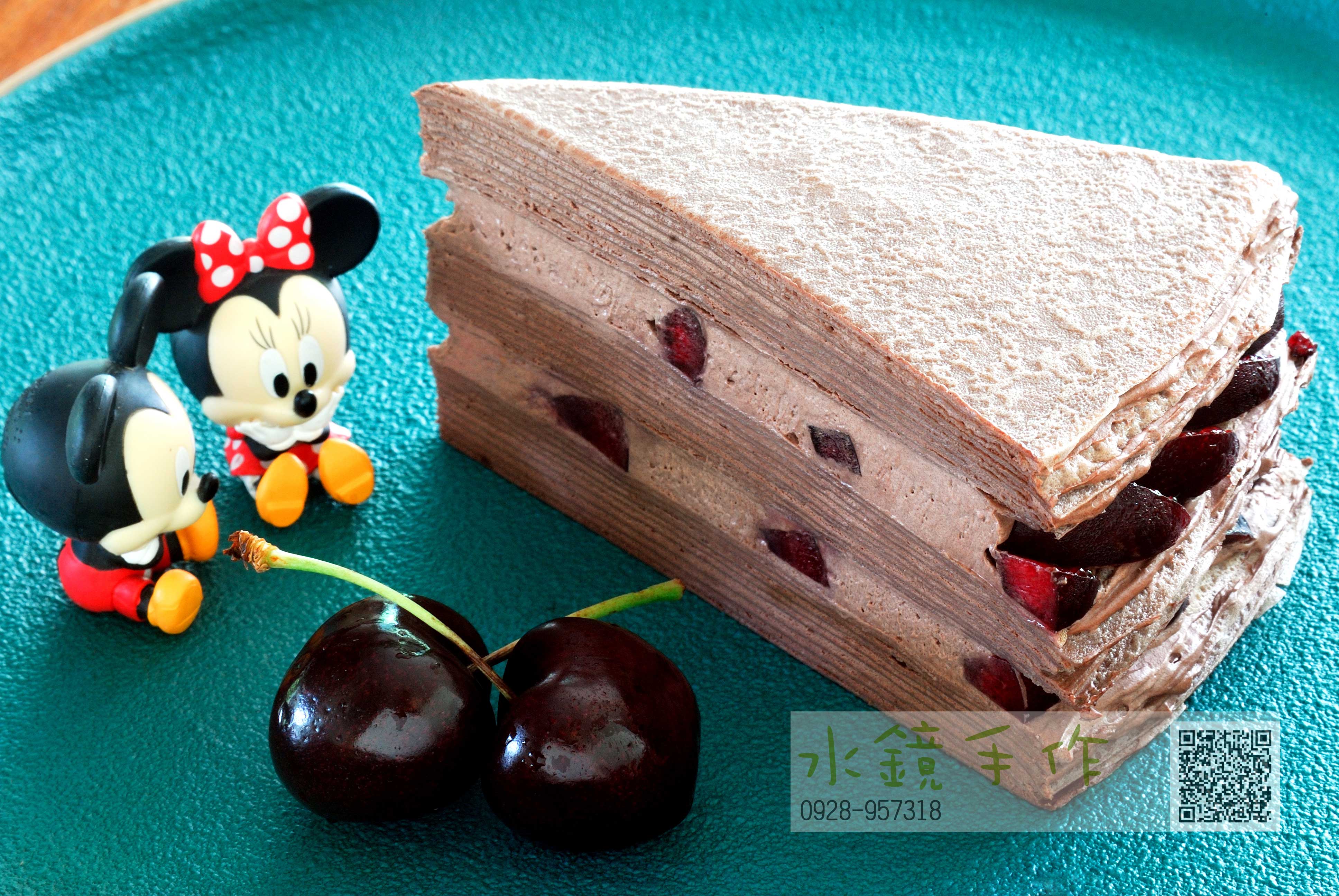 切片巧克力櫻桃千層