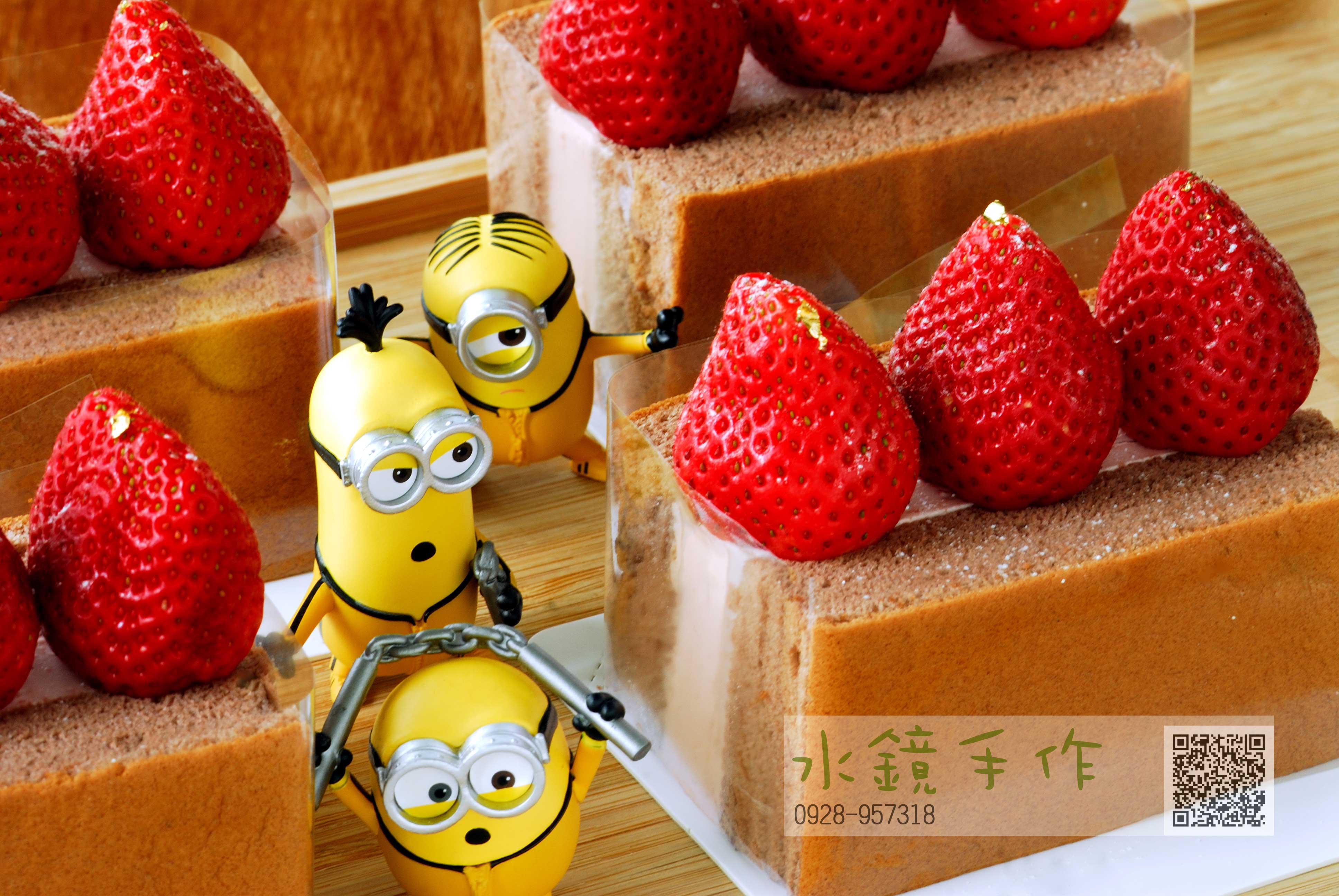 巧克力厚生乳蛋糕_覆盆子草莓