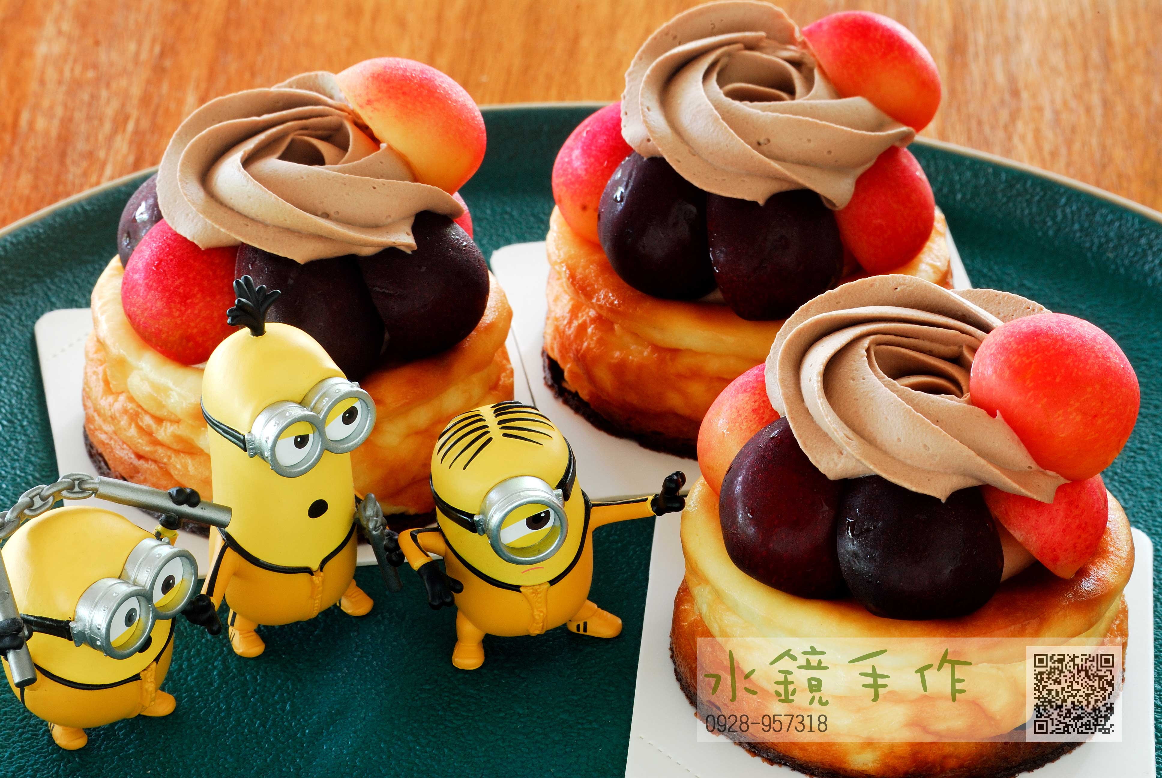 雙果櫻桃巴斯克乳酪蛋糕.