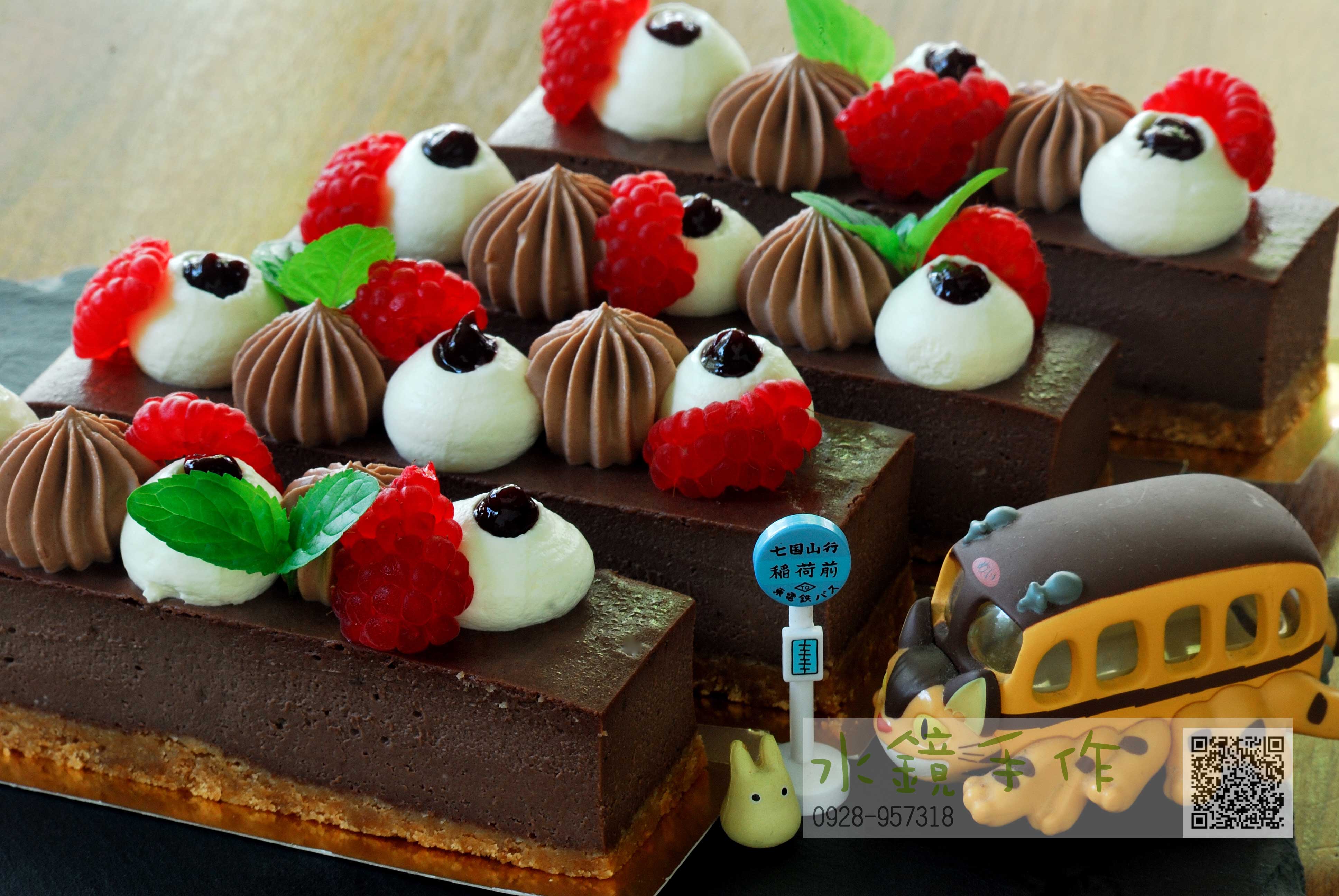 巧克力覆盆子起司條