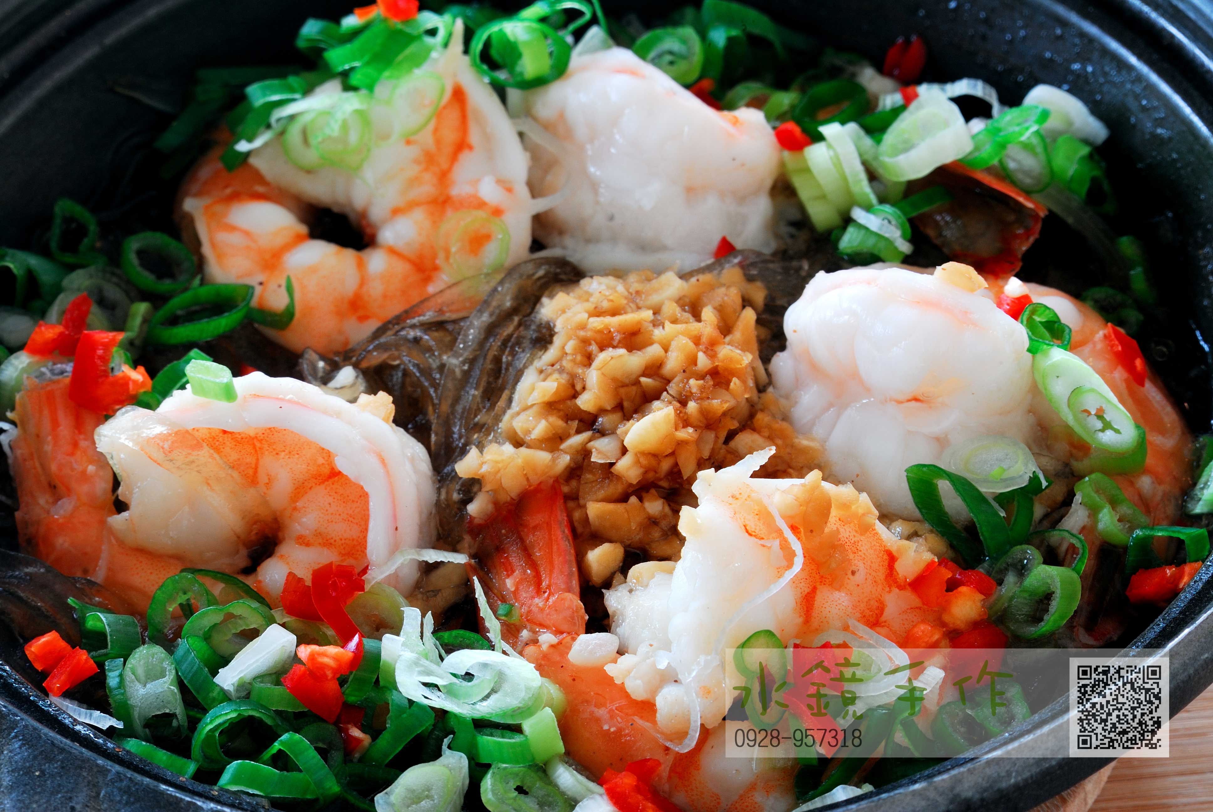 蒜蓉鮮蝦粉絲煲